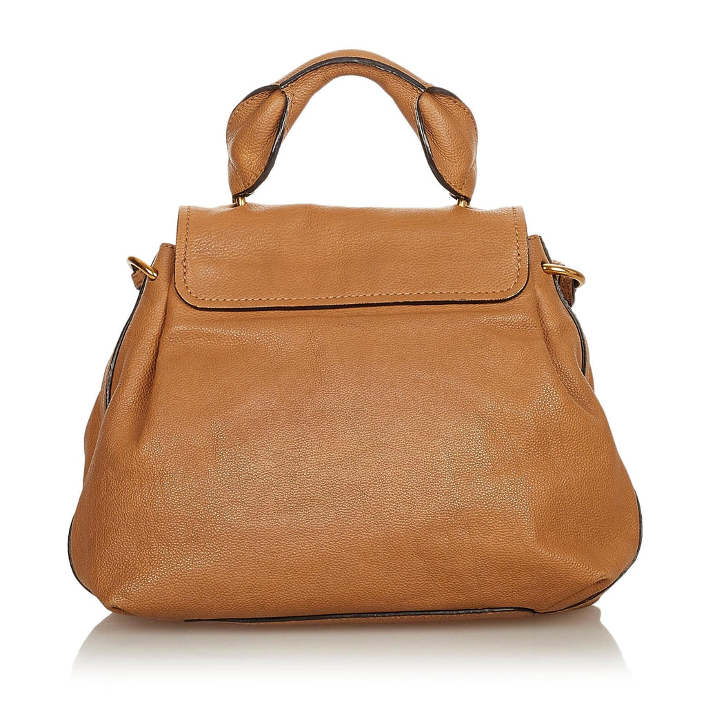 Chloe Elsie Leather Satchel (SHG-26297)