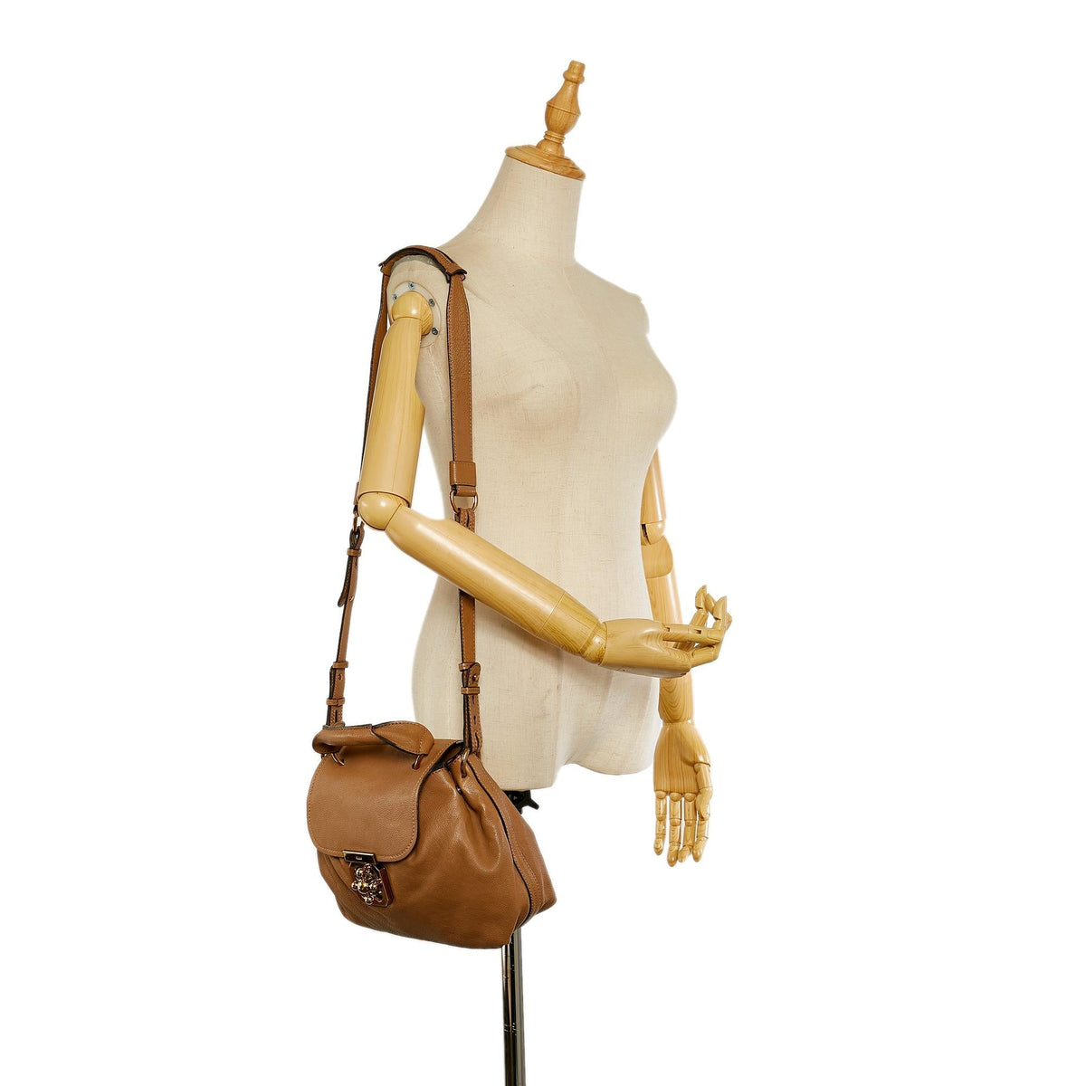 Chloe Elsie Leather Satchel (SHG-26297)