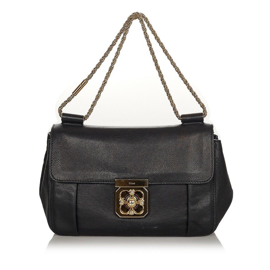 Chloe Elsie Leather Shoulder Bag (SHG-24535)