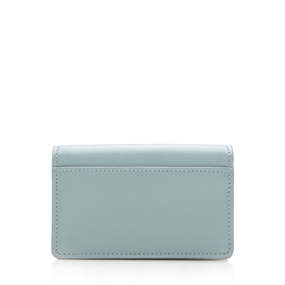Chloe Leather C Card Holder (SHF-15092)