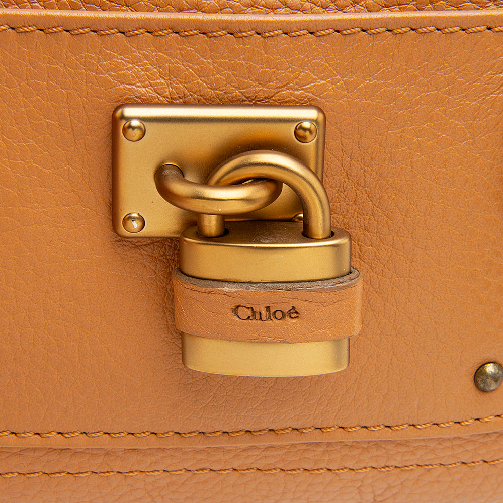 Chloe Leather Paddington Clutch (SHF-12061)