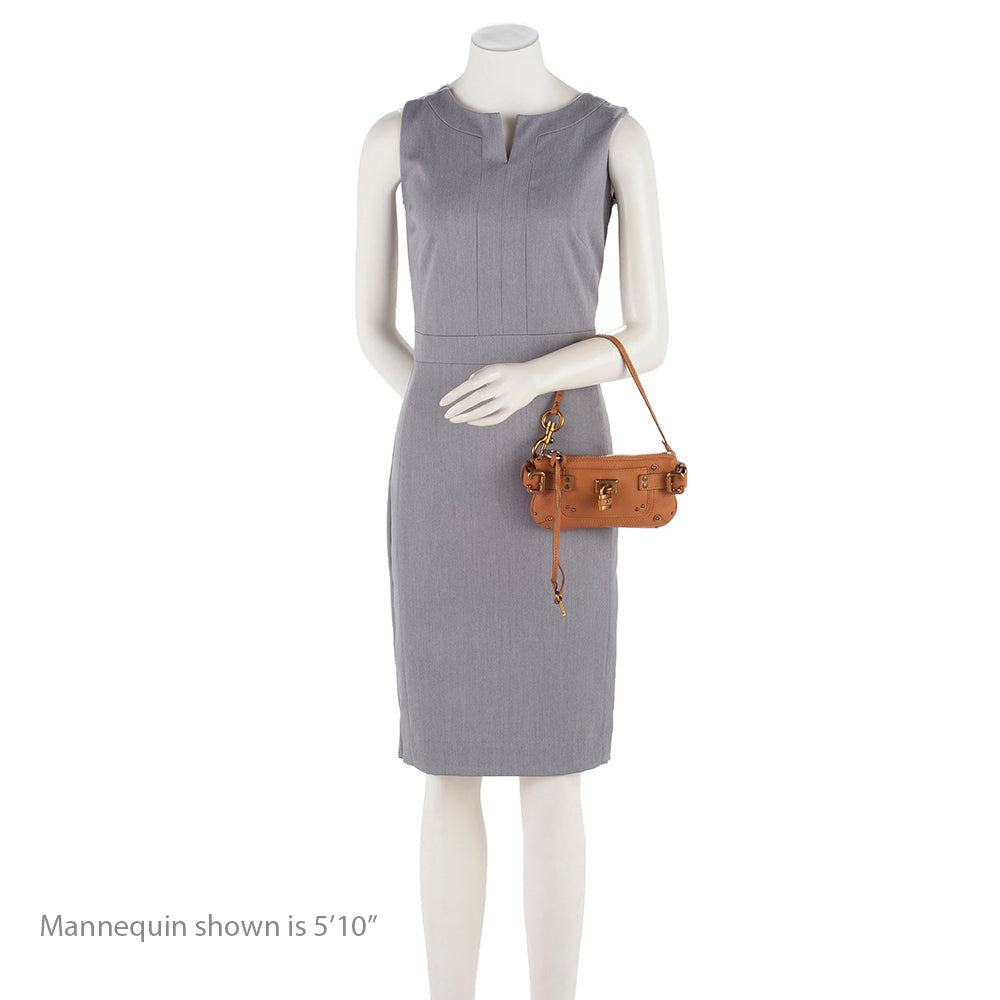 Chloe Leather Paddington Clutch (SHF-12061)