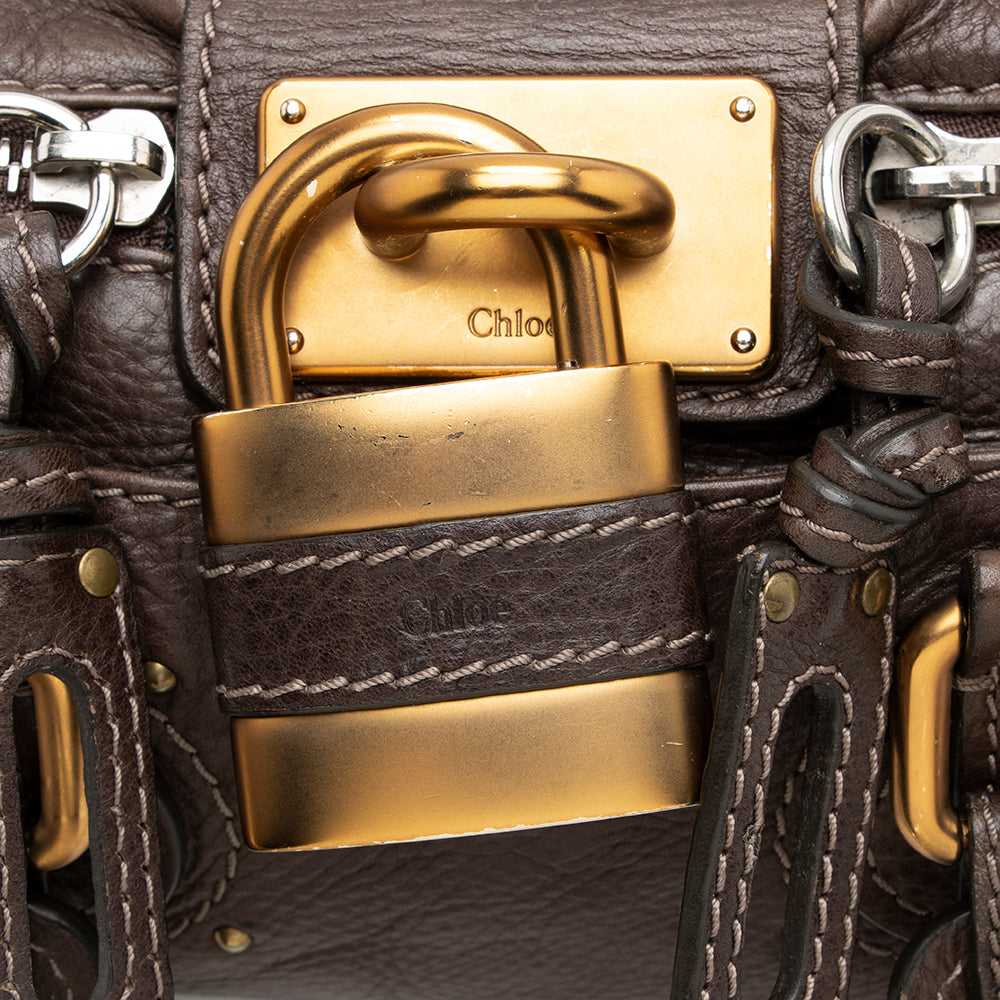 Chloe Leather Paddington Mini Satchel (SHF-17716)