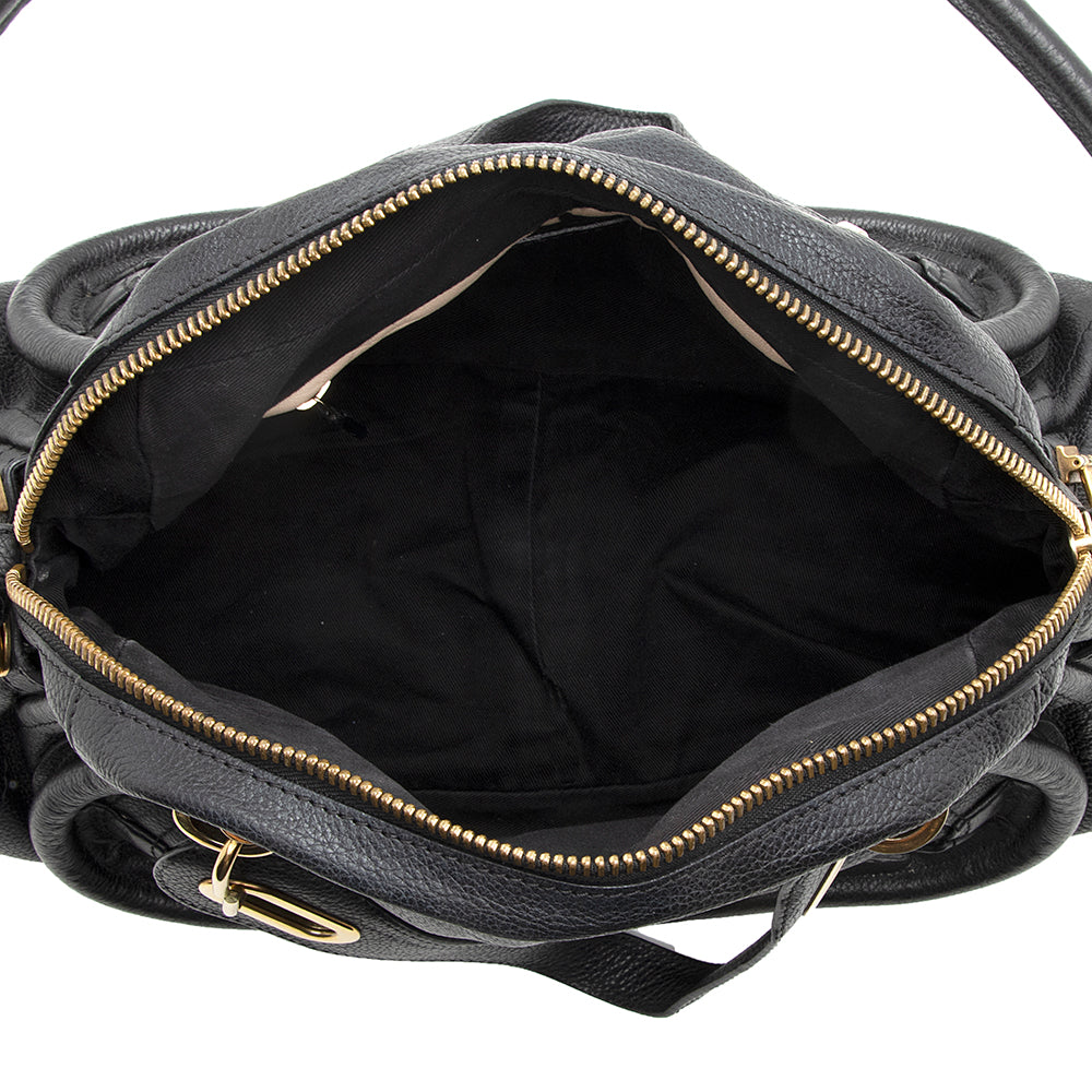 Chloe Leather Paraty Medium Satchel (SHF-18289)