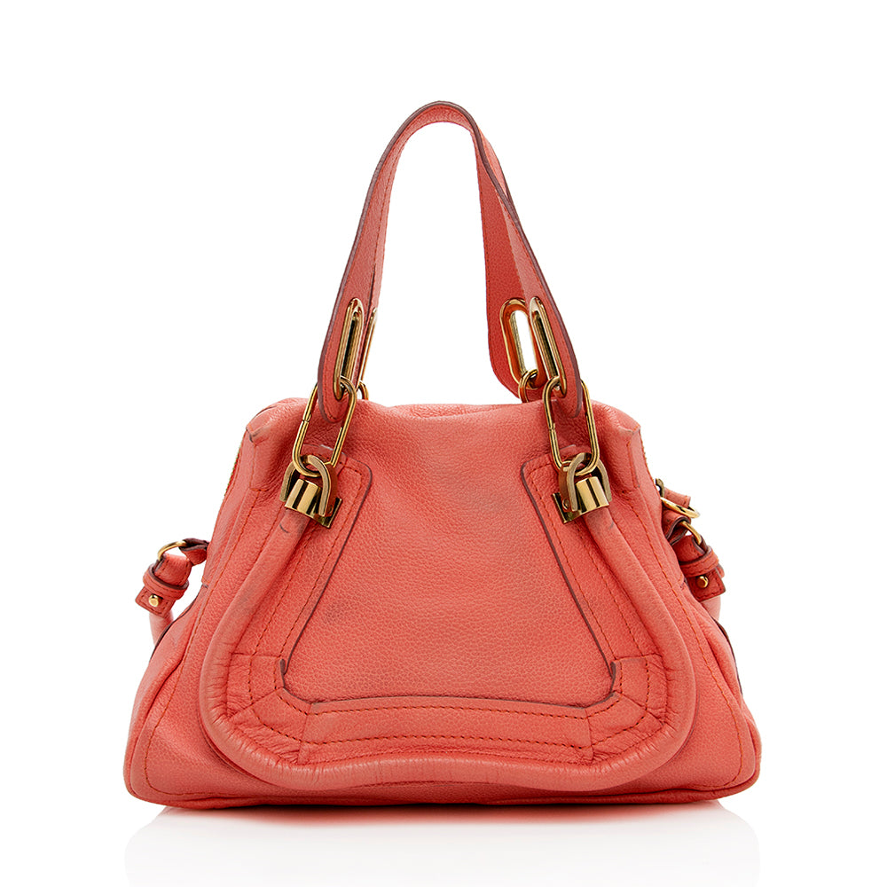 Chloe Leather Paraty Small Satchel (SHF-14701)