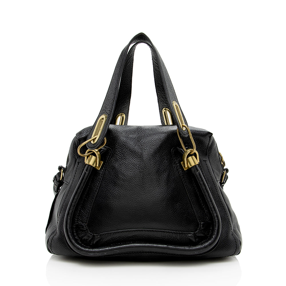 Chloe Leather Paraty Small Satchel (SHF-14867)