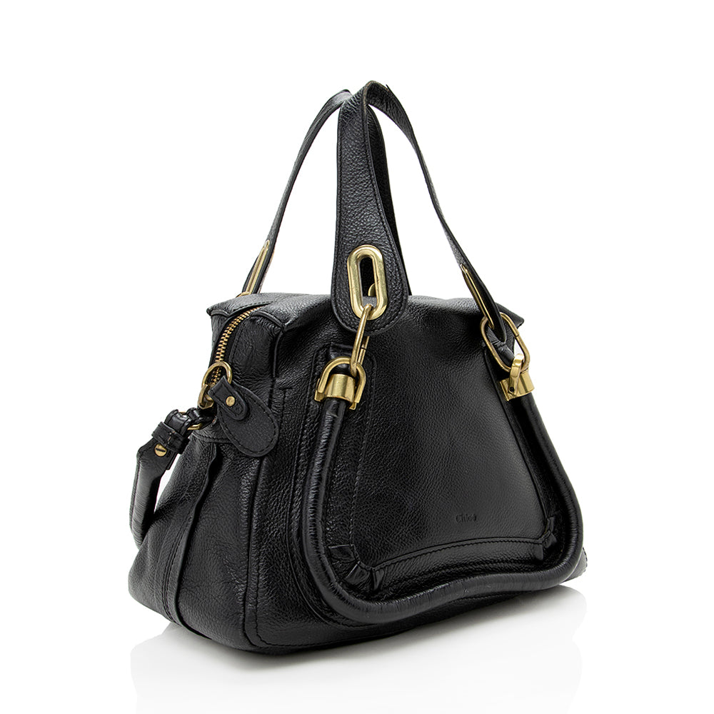 Chloe Leather Paraty Small Satchel (SHF-14867)