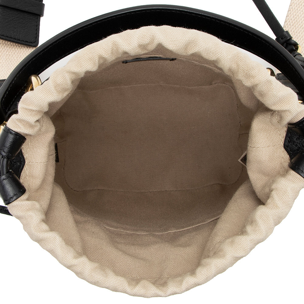 Chloe Leather Roy Mini Bucket Bag (SHF-13875)