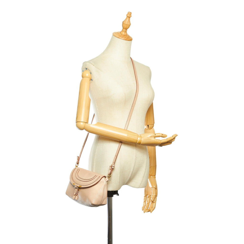 Chloe Marcie Leather Crossbody Bag (SHG-16862)