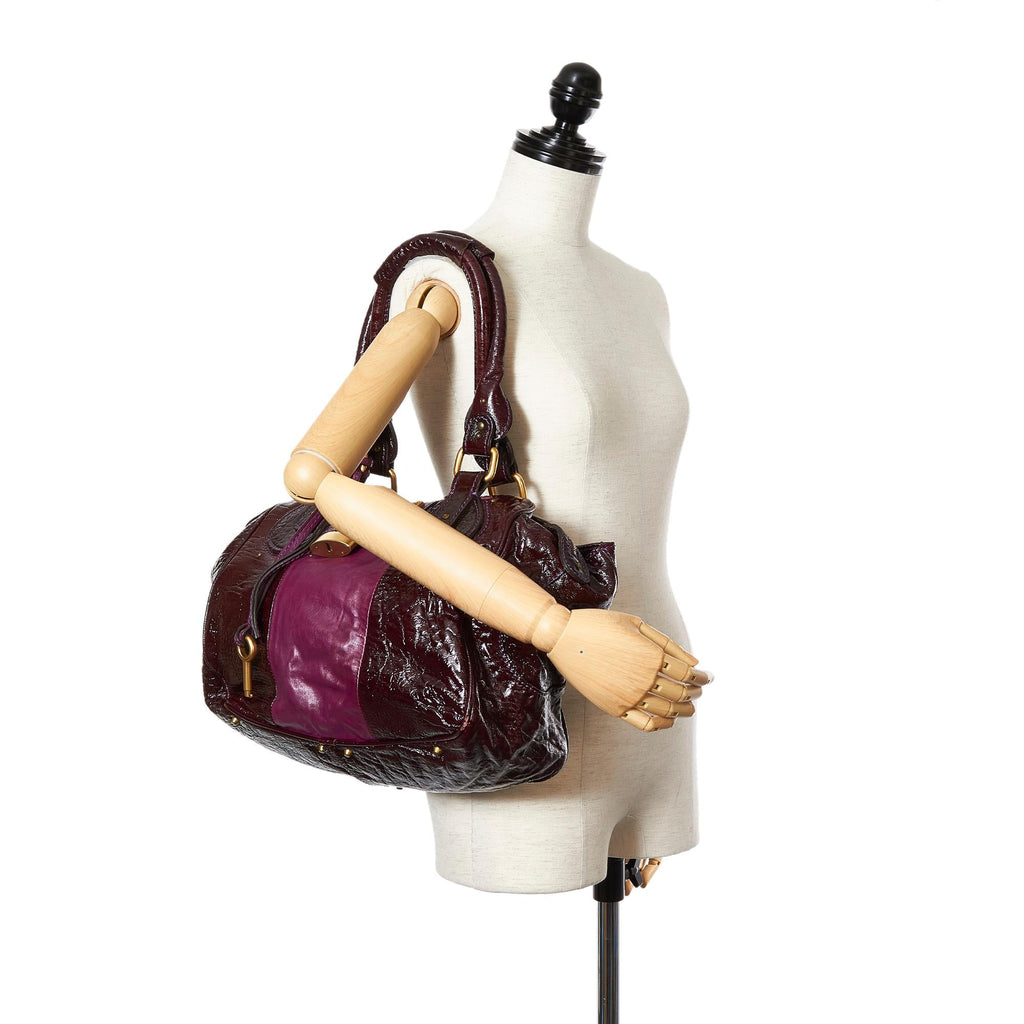Chloe Paddington Leather Shoulder Bag (SHG-25390)