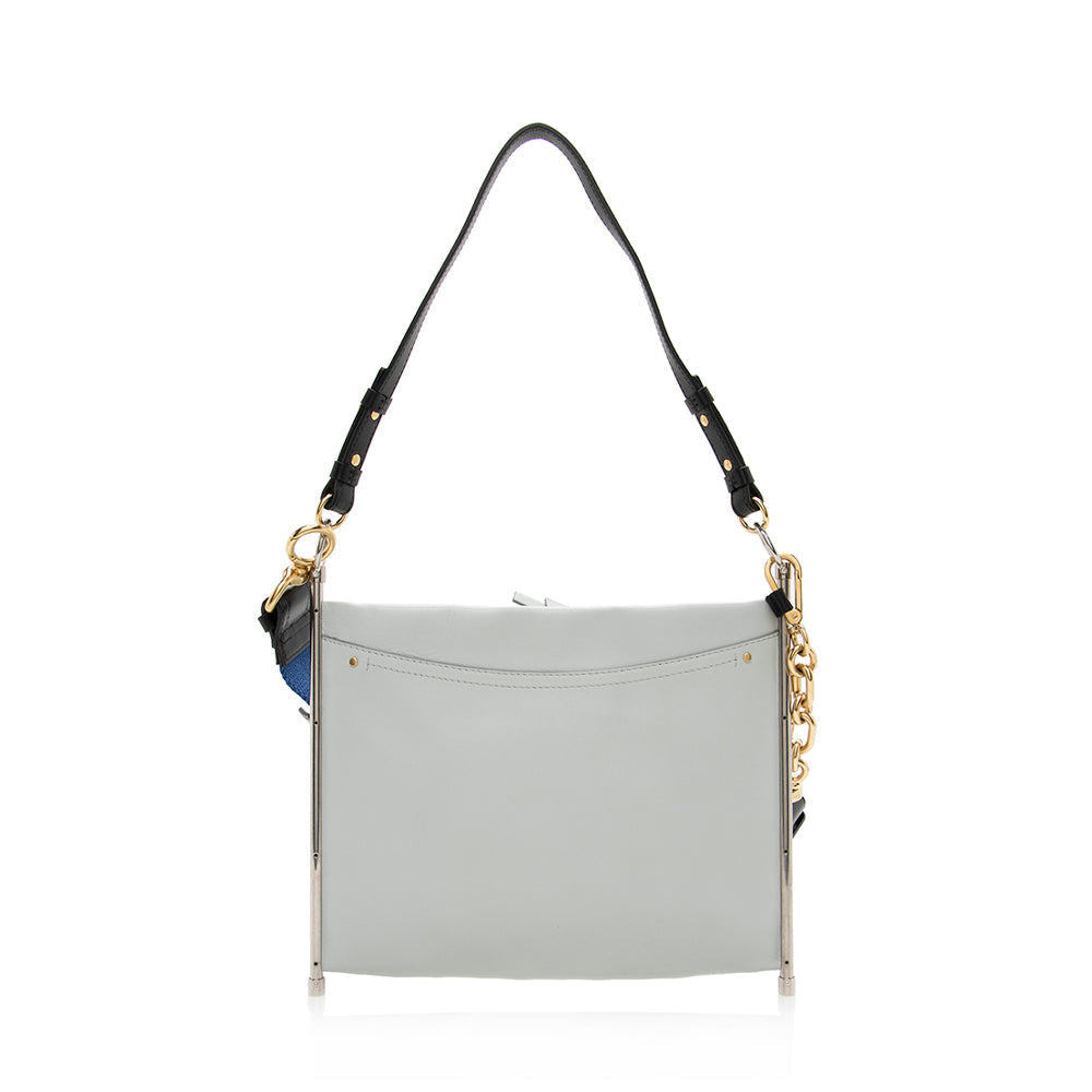 Chloe Quilted Leather Roy Shoulder Bag (SHF-15789)