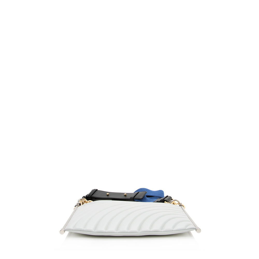 Chloe Quilted Leather Roy Shoulder Bag (SHF-15789)