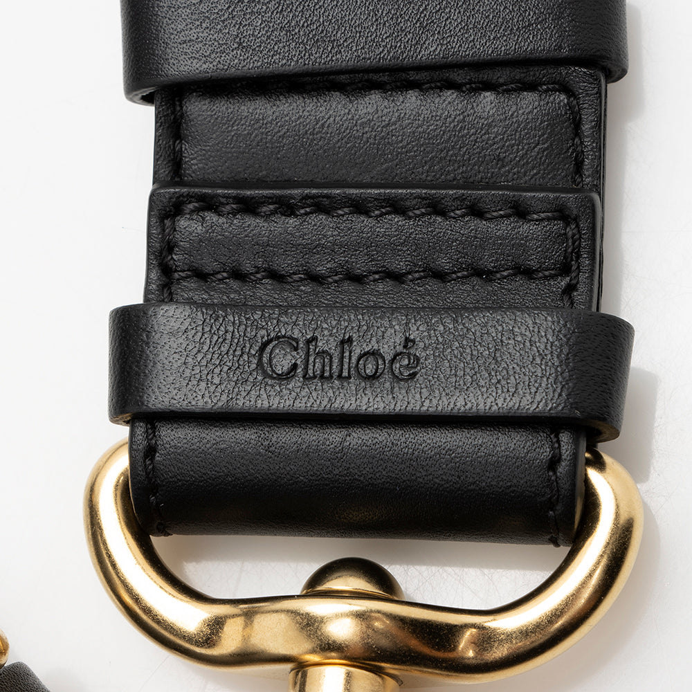 Chloe Quilted Leather Roy Shoulder Bag (SHF-15790)