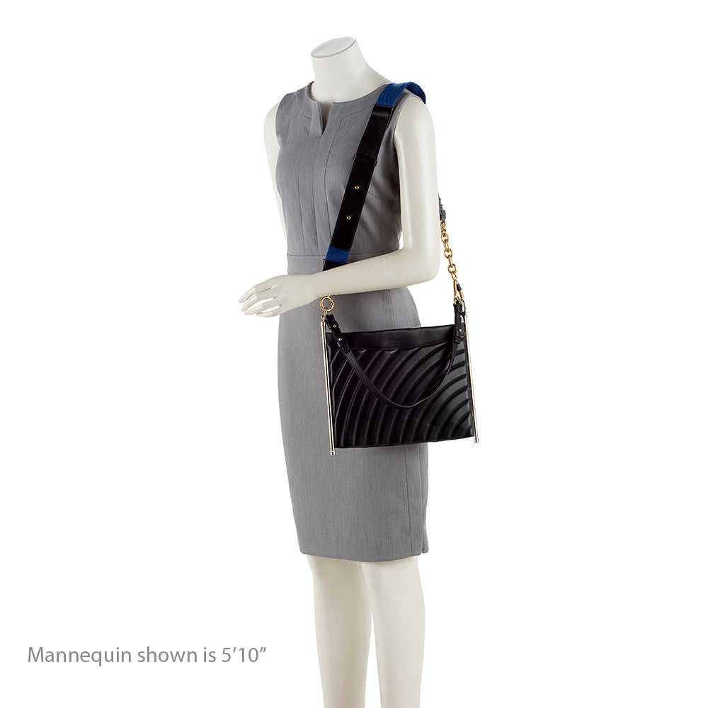 Chloe Quilted Leather Roy Shoulder Bag (SHF-15791)