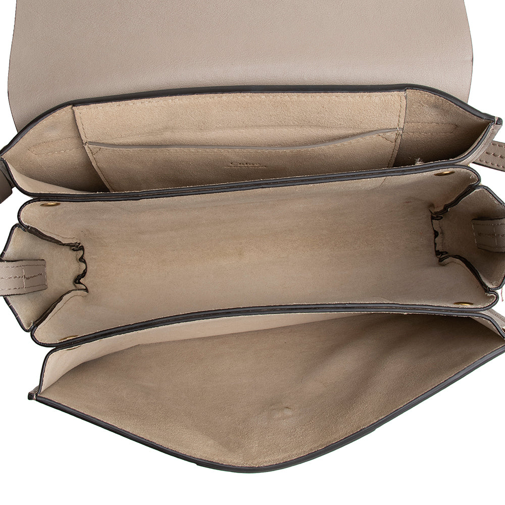 Chloe Suede Studded Small Faye Shoulder Bag (SHF-17184)