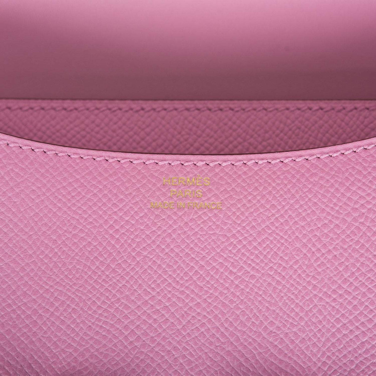 Hermes Mauve Sylvestre Epsom Mini Constance 18cm Permabrass Hardware