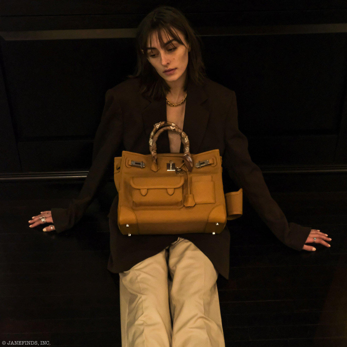 Hermes Birkin Cargo 35 Sesame Swift & Canvas Palladium Hardware - 2020, Y