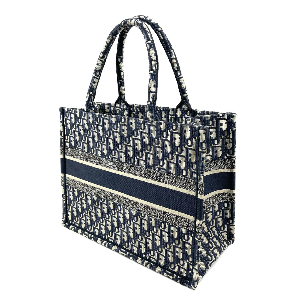 CHRISTIAN DIOR Oblique Canvas Small Book Tote