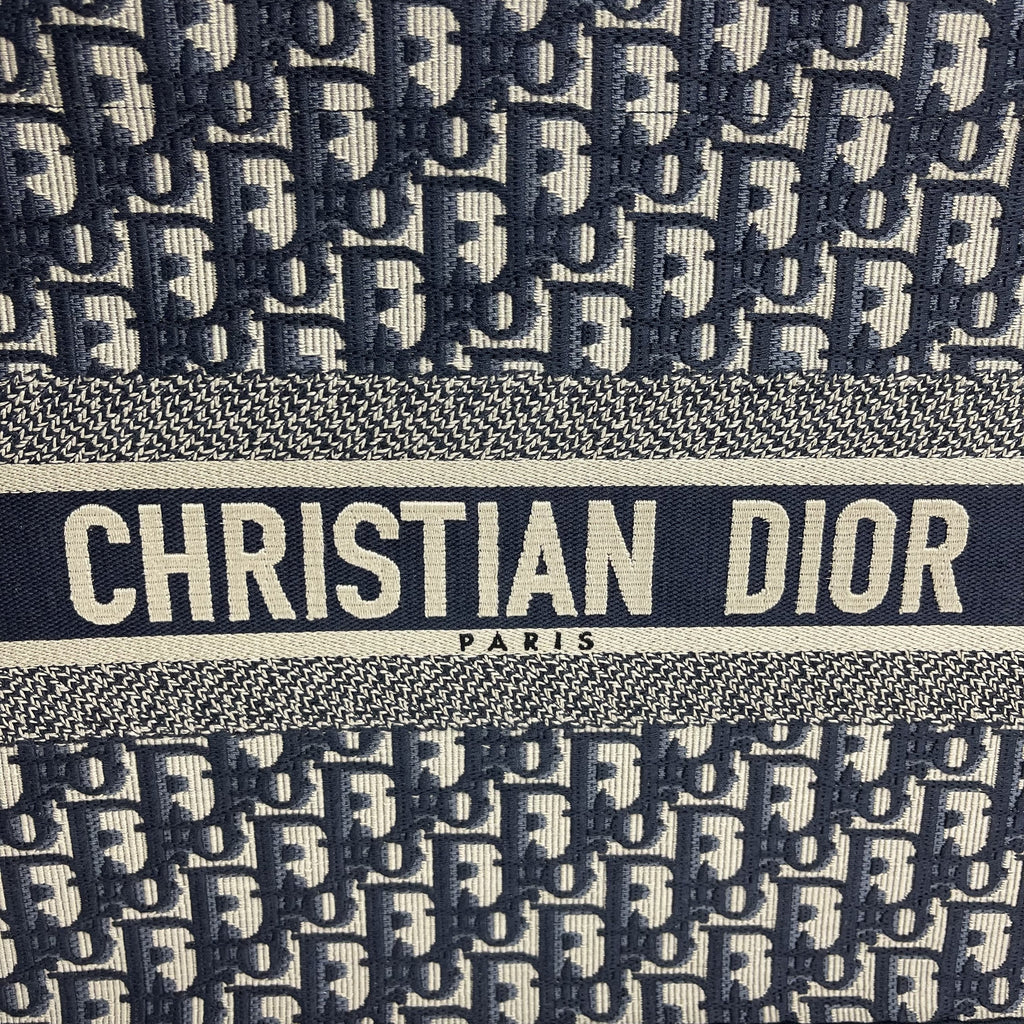 CHRISTIAN DIOR Oblique Canvas Small Book Tote