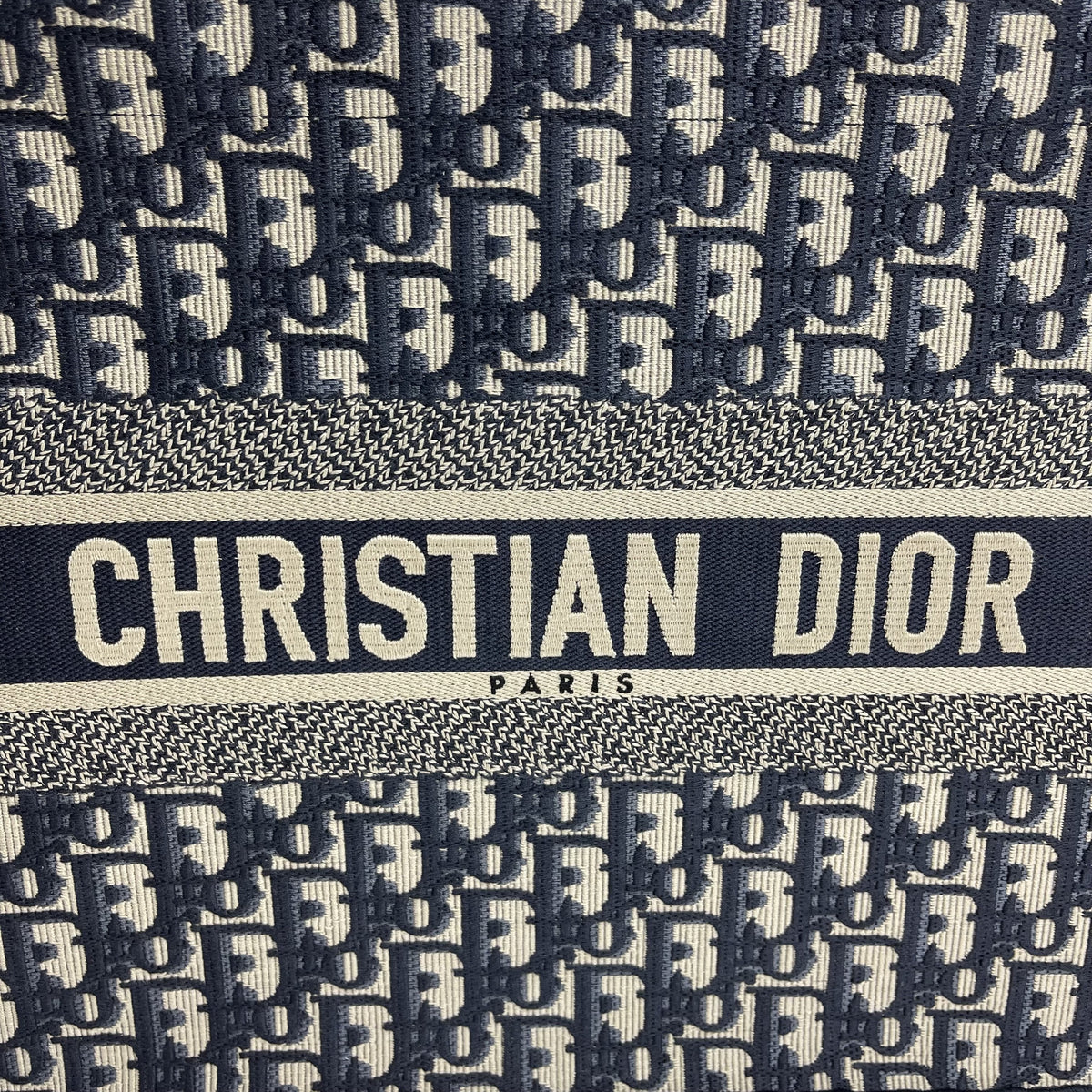 CHRISTIAN DIOR Oblique Canvas Small Book Tote