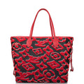 Louis Vuitton x UF Black and Red Tufted Monogram Neverfull MM