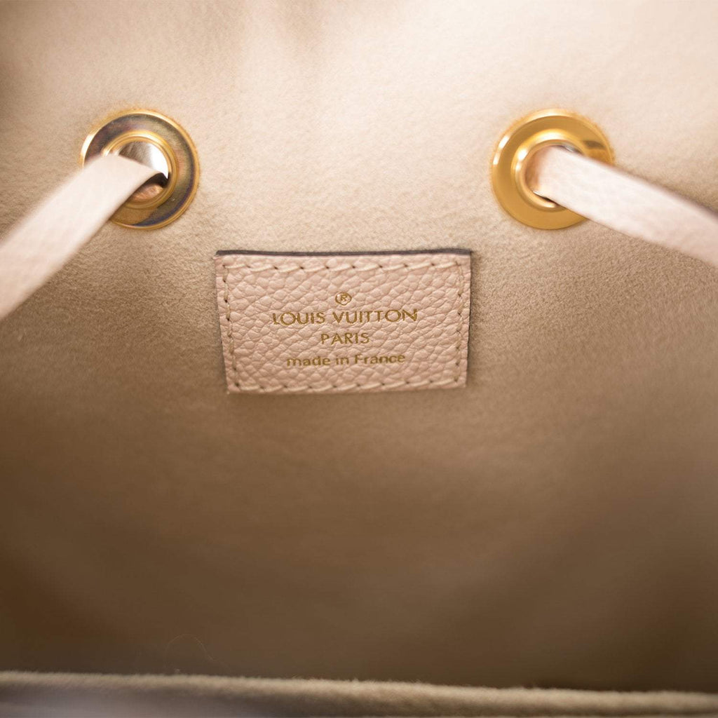 Louis Vuitton Creme Saffron By The Pool Empreinte Giant Monogram NeoNoe BB
