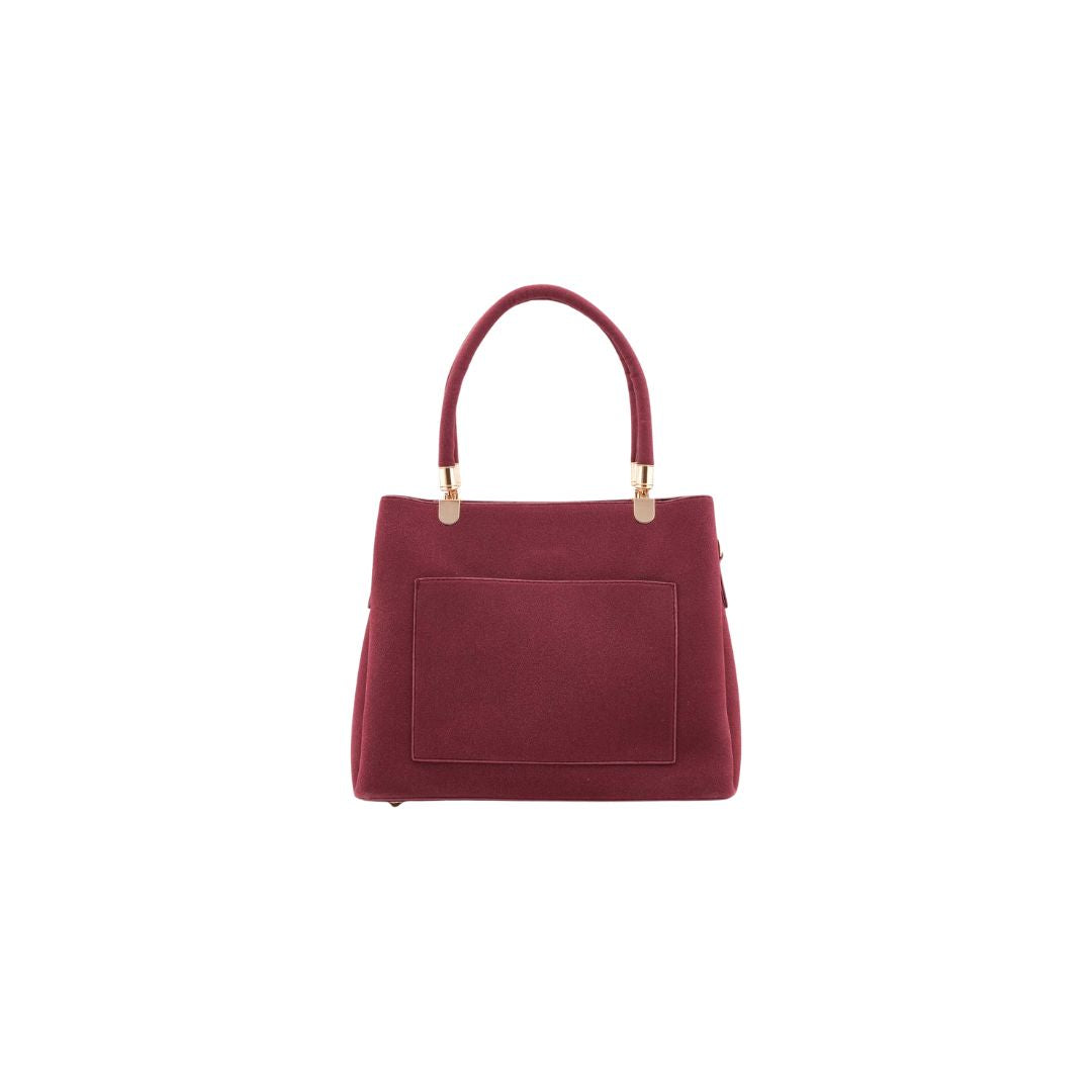 Zynxe Burgundy Classic Top Handle Handbag