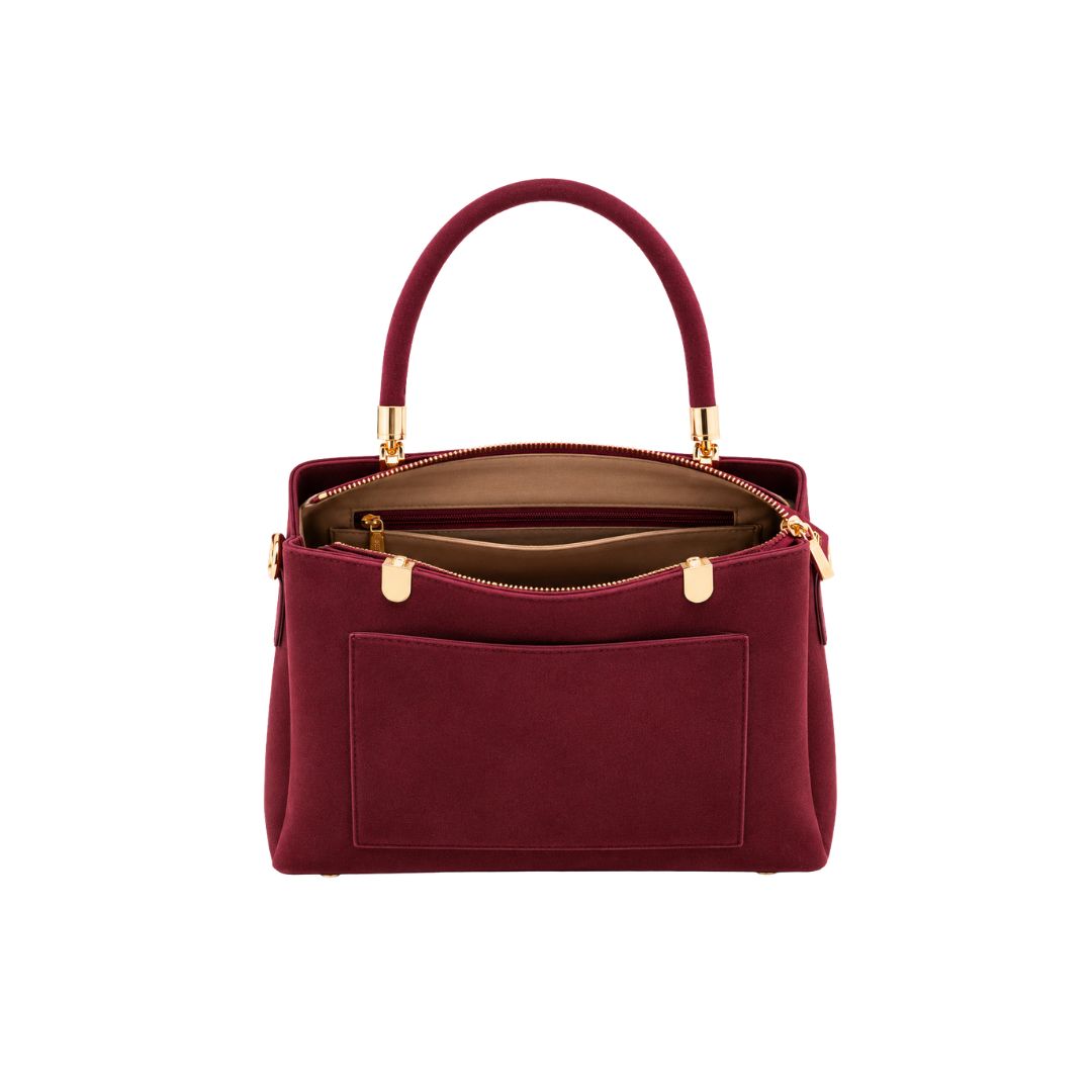 Zynxe Burgundy Classic Top Handle Handbag