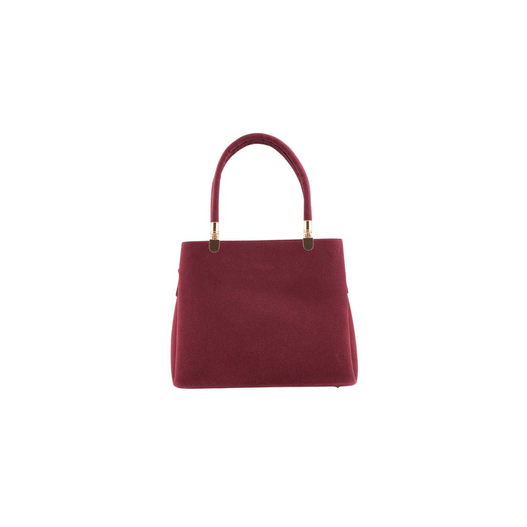 Zynxe Burgundy Classic Top Handle Handbag
