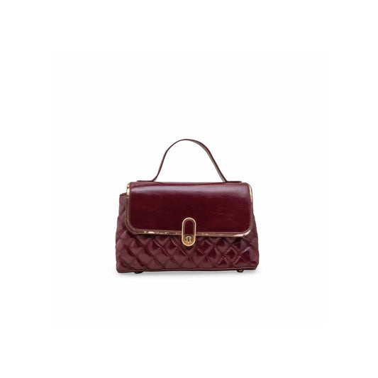 Zynxe Burgundy Quilted Shoulder Bag