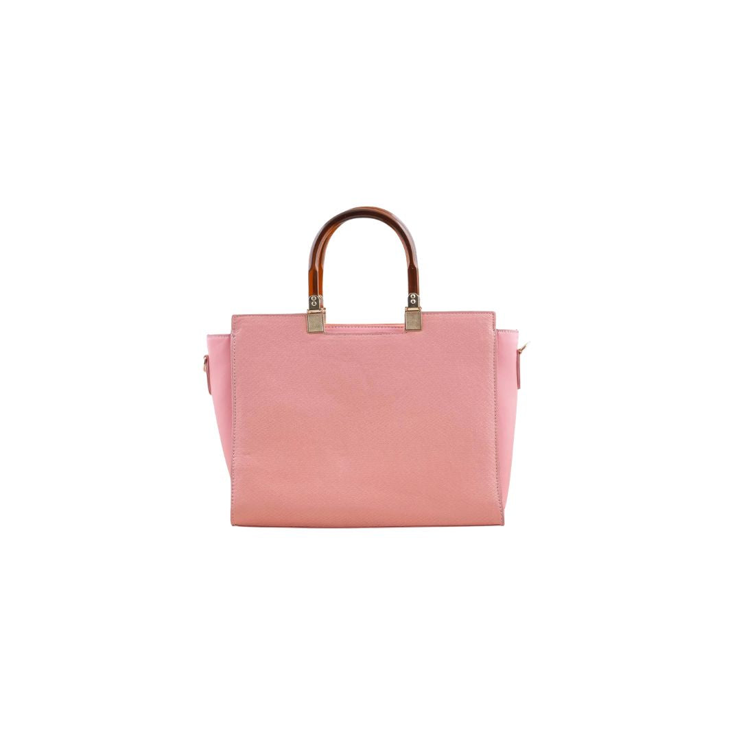Zynxe Classic Pink Top Handle Handbag