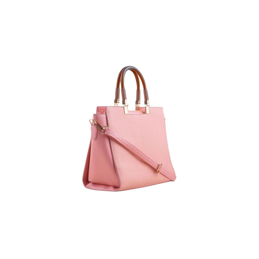 Zynxe Classic Pink Top Handle Handbag