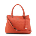 Helaina Logo Embossed Satchel Orange
