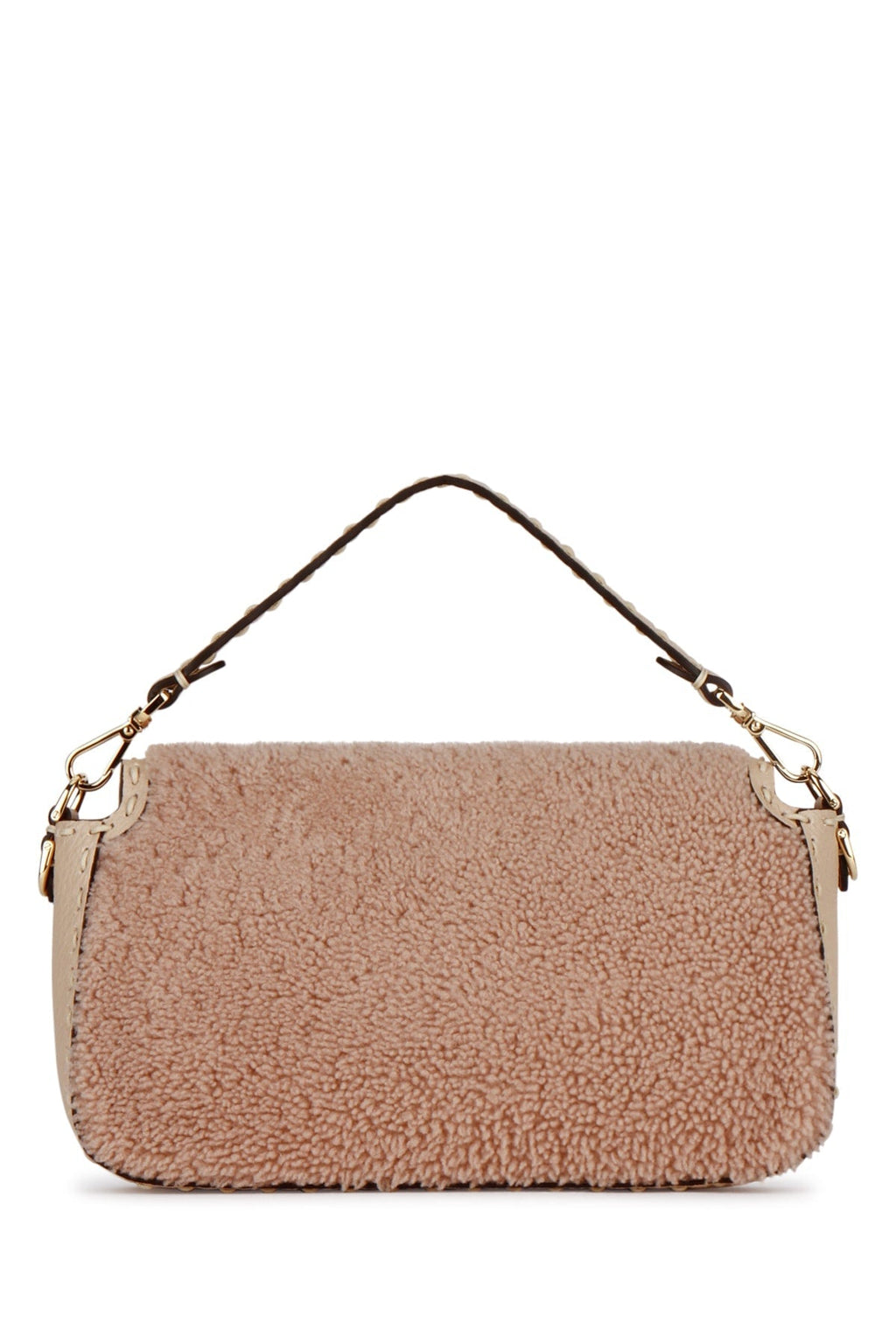 Fendi Baguette Shearling Medium Shoulder Bag
