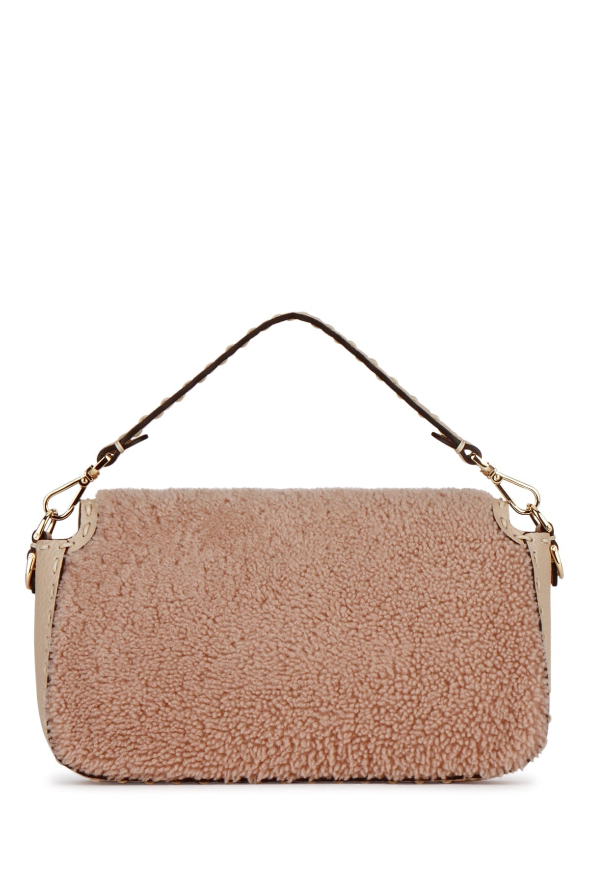 Fendi Baguette Shearling Medium Shoulder Bag