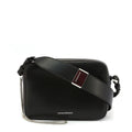 Black Leather Chain Crossbody Bag