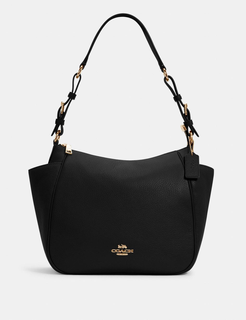Leather Rori Shoulder Bag in Black
