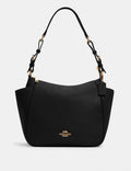 Leather Rori Shoulder Bag in Black