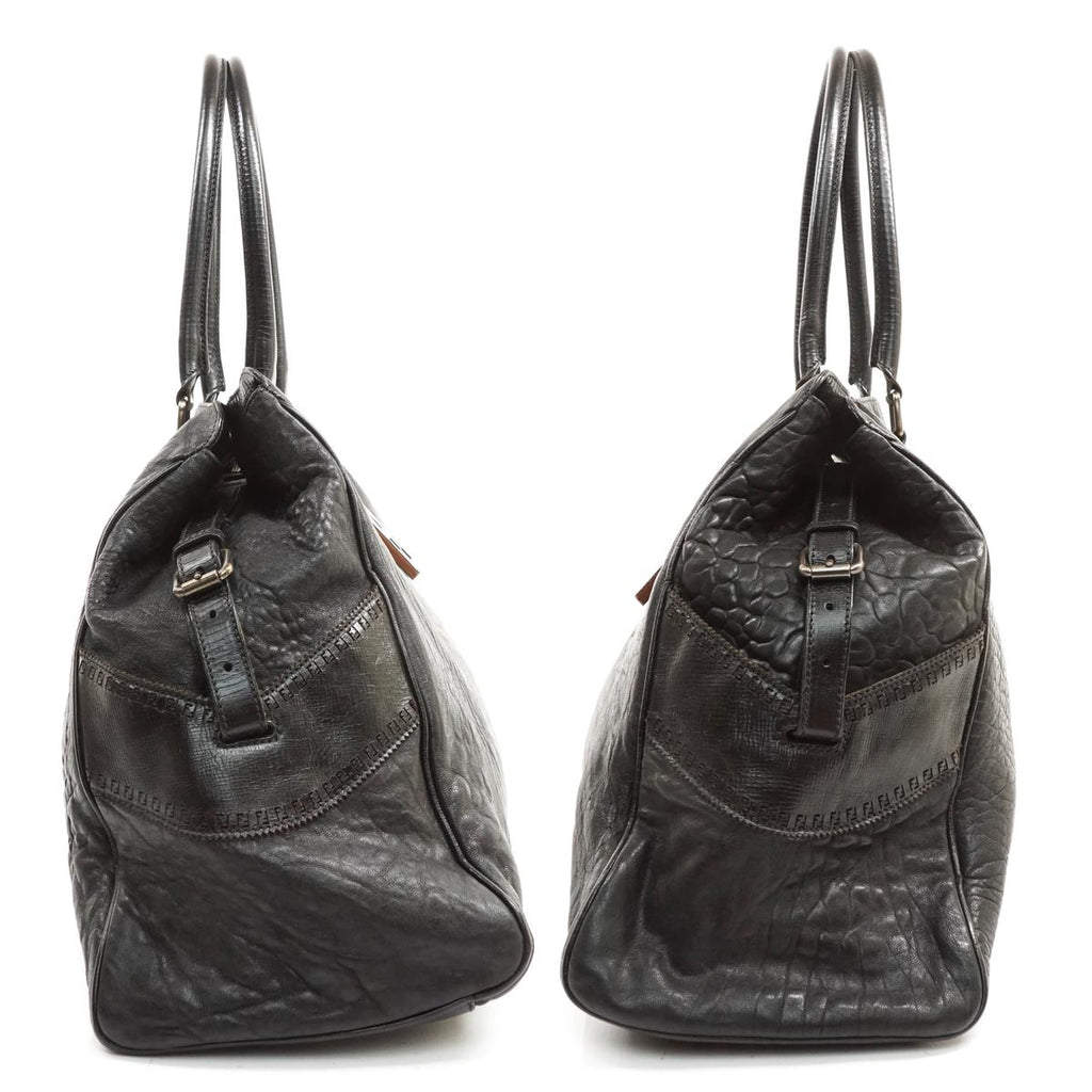 Fendi Tote Bag Leather Black