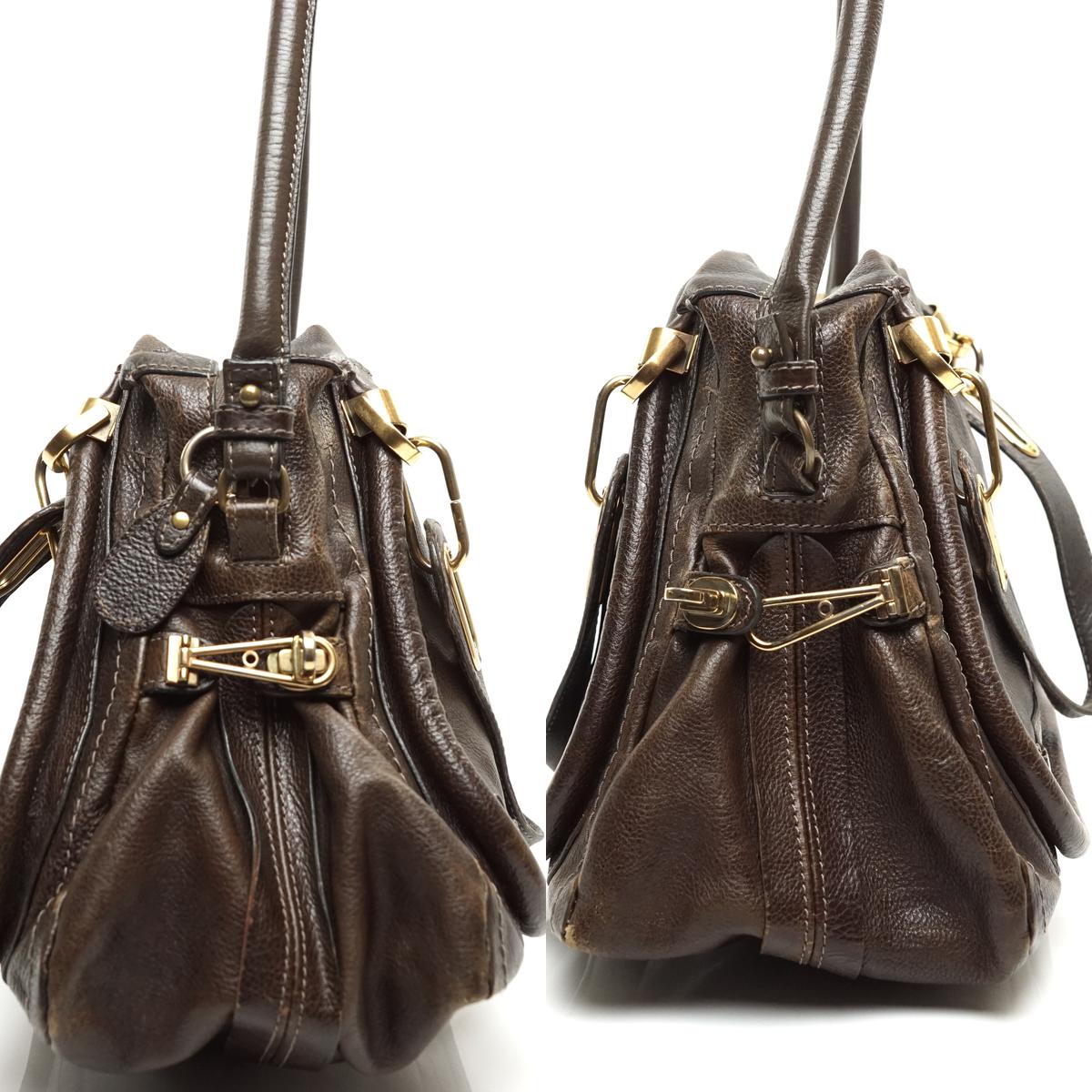 Chloe Paraty Shoulder Bag Dark