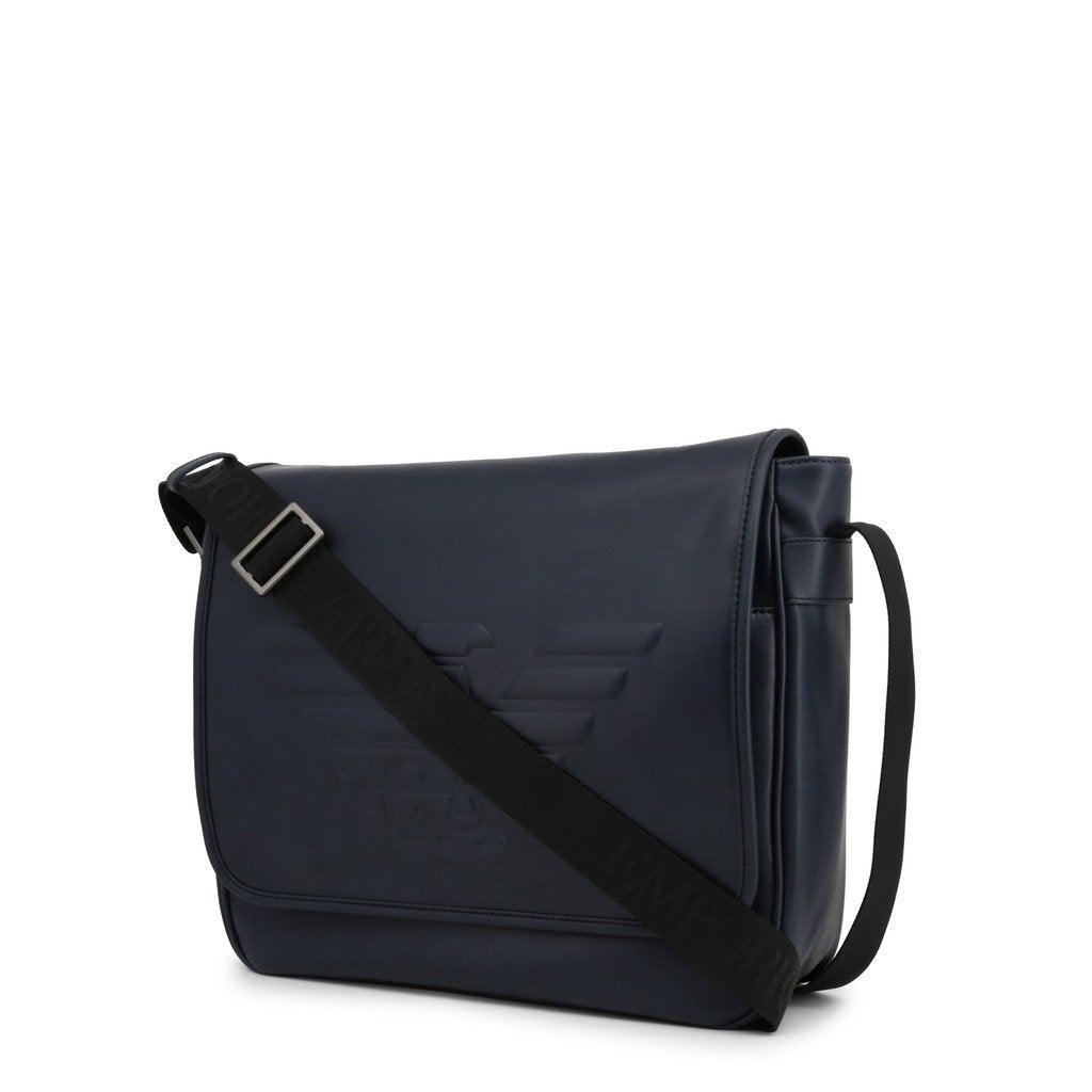Blue Logo Messenger Bag