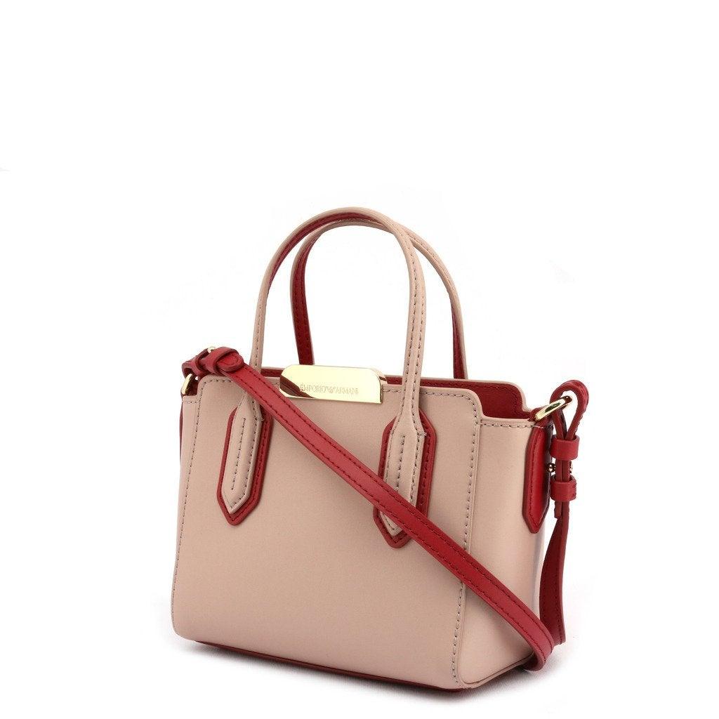Pink And Red Leather Satchel