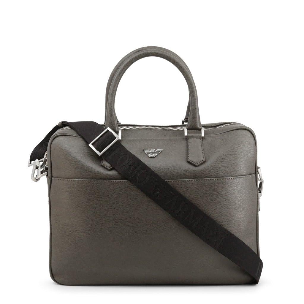 Grey Leather Satchel