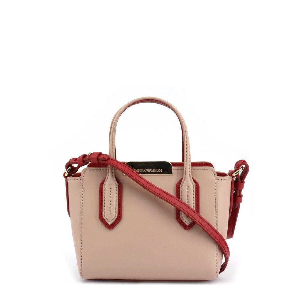 Pink And Red Leather Satchel